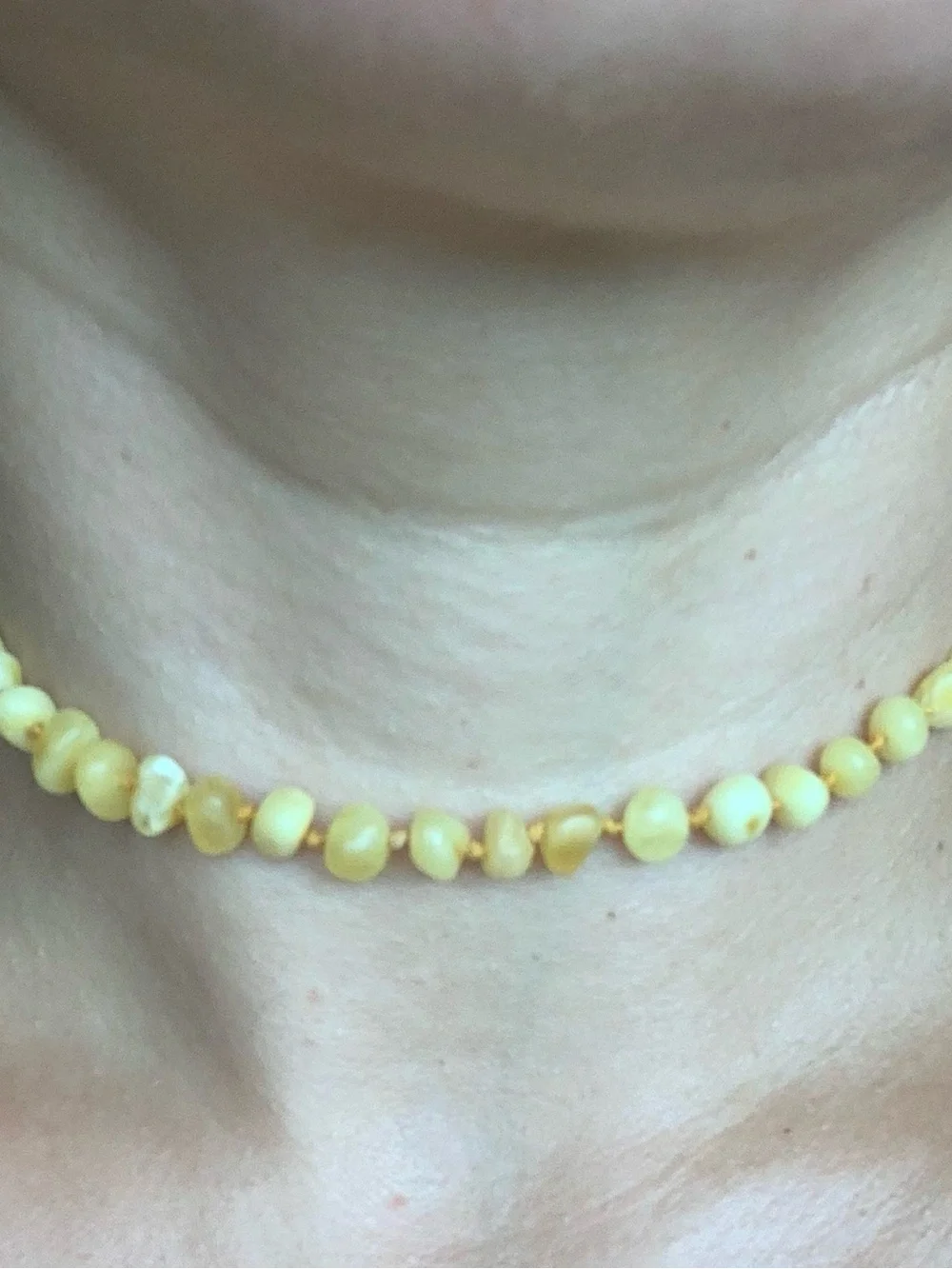 Raw Amber baby and toddler Teething necklace